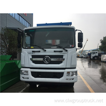 Self-load 10 cubic rubbish station restaurant garbage truck